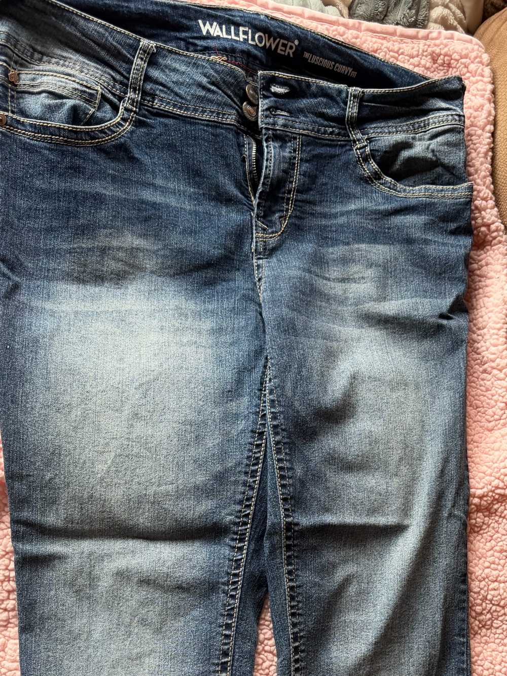 Wallflower Women’s Faded Blue Skinny Jeans